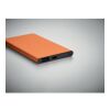 Powerbank 4000 mAh mit Gehäuse aus Aluminium orange
