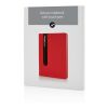 Basic Hardcover PU A5 Notizbuch mit Stylus-Stift rot | ohne Werbeanbringung | Nicht verfügbar | Nicht verfügbar | Nicht verfügbar