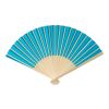 Handfächer aus Bambus Elio Hellblau | ohne Werbeanbringung | Nicht verfügbar | Nicht verfügbar