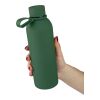 Doppelwandige Trinkflasche aus recyceltem Edelstahl (500 ml) Sena Blau | ohne Werbeanbringung | Nicht verfügbar | Nicht verfügbar