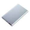 Powerbank 'Blogger' aus Kunststoff Silber