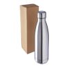 Doppelwandige Edelstahlflasche 500 ml Clifford aus recyceltem Stahl Silber