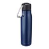 Doppelwandige Trinkflasche aus recyceltem Edelstahl (500 ml) Solene Blau