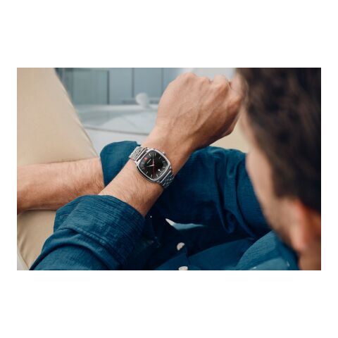 Wenger Vintage Classic Schwarz Uhr Gravur Uhr