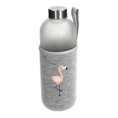 Glasflasche mit Hülle "Iced" 1,0 l transparent | ohne Werbeanbringung | Nicht verfügbar | Nicht verfügbar