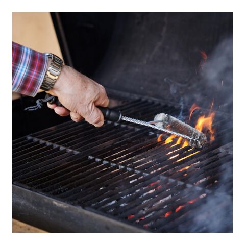 Grillbürste &quot;Clean&quot; silber | ohne Werbeanbringung | Nicht verfügbar | Nicht verfügbar