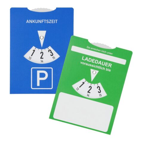Papp-Parkscheibe &quot;E-Mobility&quot; blau | ohne Werbeanbringung | Nicht verfügbar | Nicht verfügbar