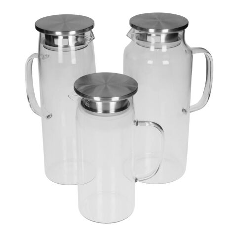 Glaskaraffe "Vivara",1,5l weiß
