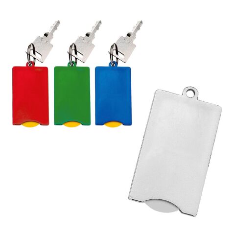 Chip-Schlüsselanhänger "Square" weiß | ohne Werbeanbringung | Nicht verfügbar | Nicht verfügbar