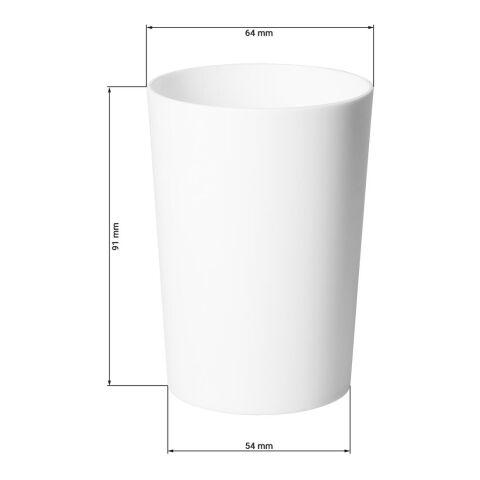 Zahnputzbecher &quot;Pure&quot; weiß | ohne Werbeanbringung | Nicht verfügbar | Nicht verfügbar