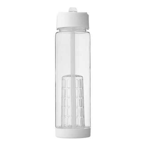Tutti frutti Trinkflasche mit Fruchtsieb Standard | weiß-weiß | ohne Werbeanbringung | Nicht verfügbar | Nicht verfügbar