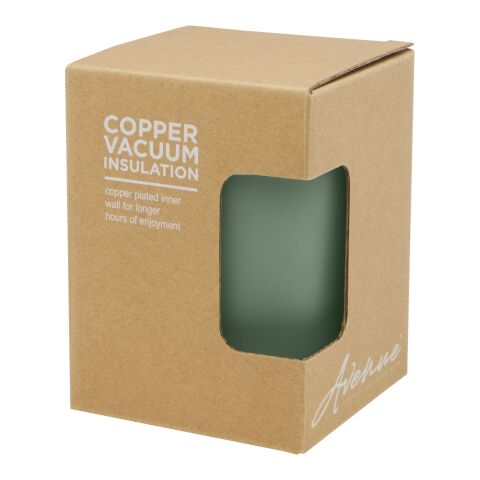 Vakuumisolierter 300 ml Edelstahlbecher mit Bambusdeckel Standard | heather grün | ohne Werbeanbringung | Nicht verfügbar | Nicht verfügbar