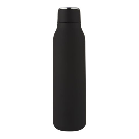 Marka 600 ml Kupfer-Vakuum Isolierflasche mit Metallschlaufe Standard | schwarz | ohne Werbeanbringung | Nicht verfügbar | Nicht verfügbar