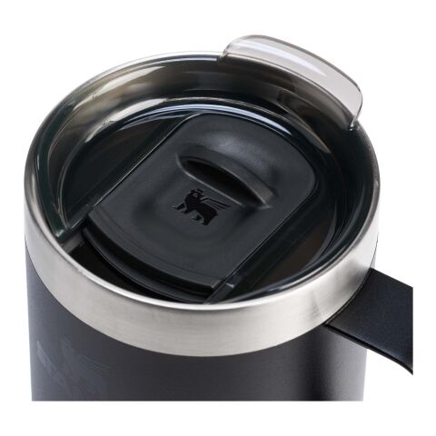 Stanley 236 ml Classic Legendary Camp Thermobecher Priority | schwarz | 1-farbiger Siebdruck | rundum | 40 mm x 50 mm