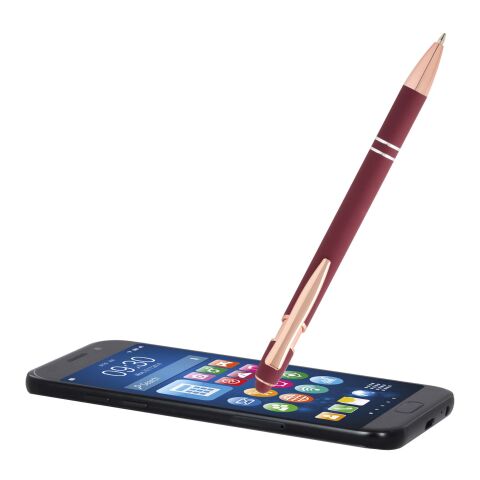 Nanna Kugelschreiber mit Roségold Finish Standard | bordeaux | ohne Werbeanbringung | Nicht verfügbar | Nicht verfügbar