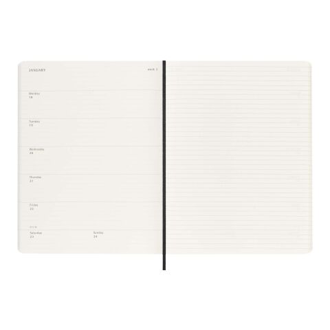Moleskine 12M Softcover Wochenplaner Standard | schwarz | ohne Werbeanbringung | Nicht verfügbar | Nicht verfügbar