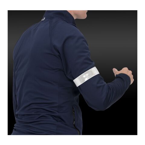 Johan 38 cm reflektierendes Sicherheits-Schnapparmband Standard | weiß | ohne Werbeanbringung | Nicht verfügbar | Nicht verfügbar