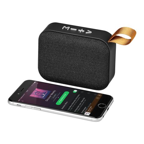 Fashion Stoff Bluetooth®-Lautsprecher Standard | schwarz | ohne Werbeanbringung | Nicht verfügbar | Nicht verfügbar