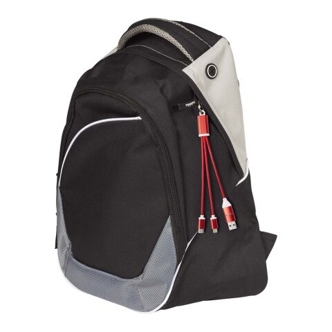 Metal 4-in-1 Ladekabel aus recyceltem Aluminium mit Schlüsselanhänger Standard | rot | ohne Werbeanbringung | Nicht verfügbar | Nicht verfügbar