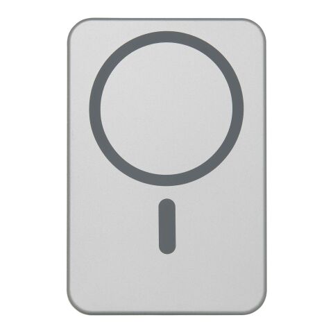 Avis 10.000 mAh RCS Powerbank aus recyceltem Aluminium mit Magnetfunktion Silber