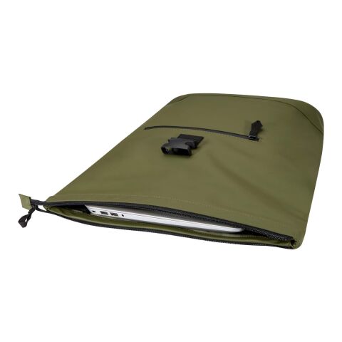 Resi Plus 15" GRS-recycelter Rolltop Rucksack 18 L  waldgrün | ohne Werbeanbringung | Nicht verfügbar | Nicht verfügbar | Nicht verfügbar