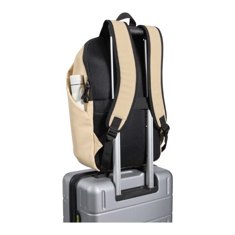 Resi Plus 15" GRS recycelter diebstahlsicherer Rucksack 18L Standard | Oatmeal | ohne Werbeanbringung | Nicht verfügbar | Nicht verfügbar