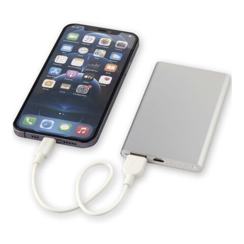 Pep 4000 Aluminium Powerbank Standard | silber | ohne Werbeanbringung | Nicht verfügbar | Nicht verfügbar