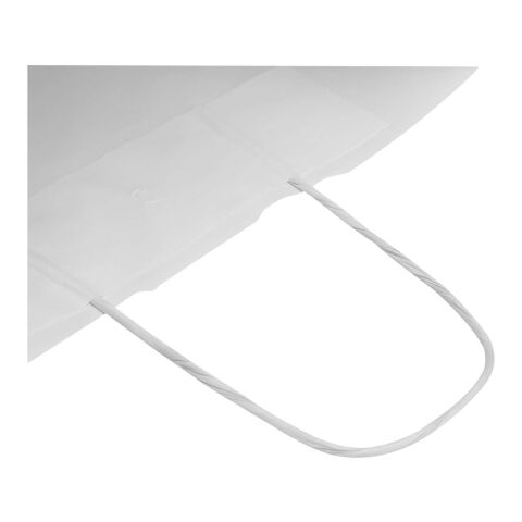 Kraft 80–90 g/m² Papiertasche mit Kordelgriffen – 25 × 15 × 32 cm weiss | ohne Werbeanbringung | Nicht verfügbar | Nicht verfügbar