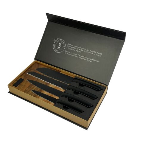 SCX.design K04 Küchenmesser und Schneidebrett Set holz | ohne Werbeanbringung | Nicht verfügbar | Nicht verfügbar