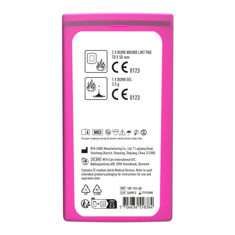 MiniKit Verbrennung transparent magenta | ohne Werbeanbringung | Nicht verfügbar | Nicht verfügbar