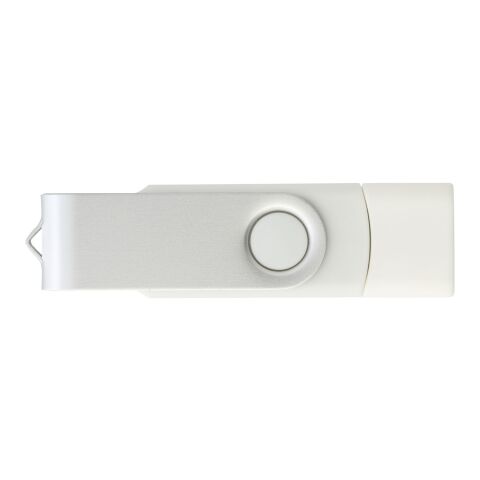 OTG Rotate USB Typ-C Stick weiß | 64 GB | 1-farbiger Tampondruck | Rückseite | 27 mm x 13 mm