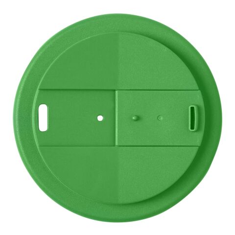 Americano® Espresso Eco 250 ml recycelter Isolierbecher mit auslaufsicherem Deckel schwarz-grün | ohne Werbeanbringung | Nicht verfügbar | Nicht verfügbar