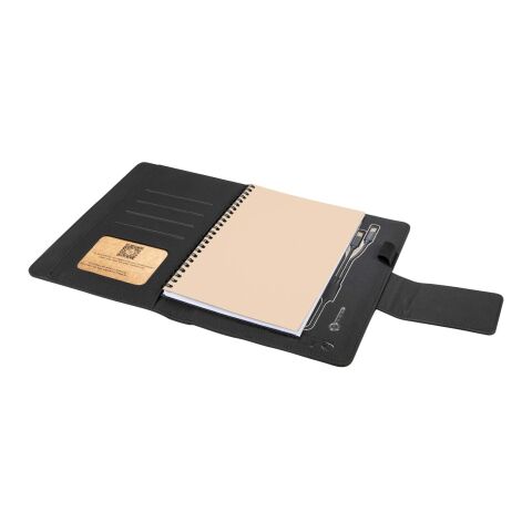 SCX.design O16 A5 Notizbuch mit Powerbank und Leuchtlogo Standard | schwarz | ohne Werbeanbringung | Nicht verfügbar | Nicht verfügbar
