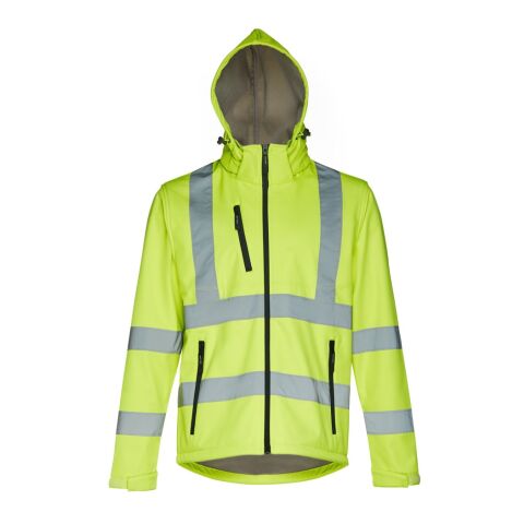 THC ZAGREB WORK. Softshell-Jacke mit hoher Sichtbarkeit (Unisex) Gelb Hexachrome | ohne Werbeanbringung | Nicht verfügbar | Nicht verfügbar | Nicht verfügbar