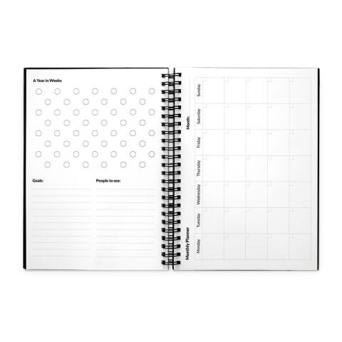 STARTER KIT INFINITE PLANNER A5. Set bestehend aus einem "Infinity Tagebuch", Reinigungsset, Marker und Markerhalter schwarz | ohne Werbeanbringung | Nicht verfügbar | Nicht verfügbar | Nicht verfügbar