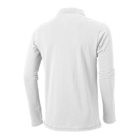 Oakville Langarm Poloshirt Standard | weiss | XL | ohne Werbeanbringung | Nicht verfügbar | Nicht verfügbar | Nicht verfügbar