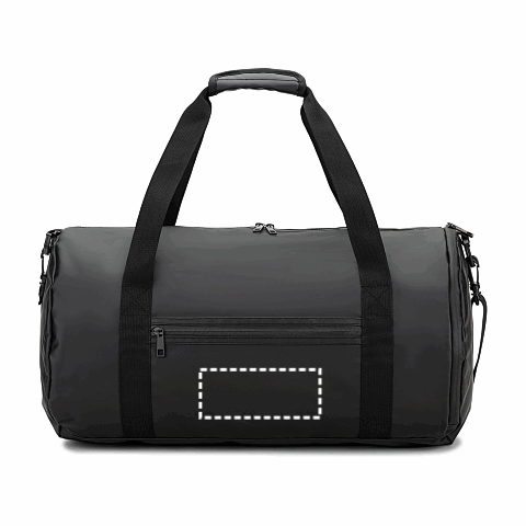 OSASCO SPORT. Sporttasche im Zylinder-Format aus hochdichtem, recyceltem 600D-Polyester mit Seitenfach für Schuhe schwarz | ohne Werbeanbringung | Nicht verfügbar | Nicht verfügbar | Nicht verfügbar