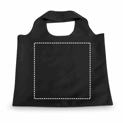 FOLA. Faltbare Tragetasche aus 190T Polyester schwarz | ohne Werbeanbringung | Nicht verfügbar | Nicht verfügbar | Nicht verfügbar