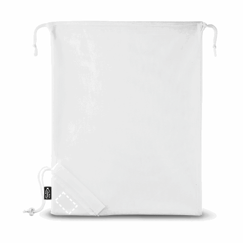 BOLZANO. Faltbare Tasche aus Mesh und 190T Polyester aus recyceltem (100% rPET) weiss | ohne Werbeanbringung | Nicht verfügbar | Nicht verfügbar | Nicht verfügbar