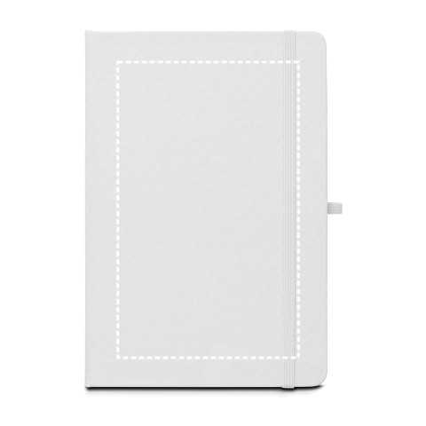 ANNE SUB. A5 Notizbuch aus recyceltem 300D-Polyester (100% rPET), ideal für die Sublimationspersonalisierung weiss | ohne Werbeanbringung | Nicht verfügbar | Nicht verfügbar | Nicht verfügbar