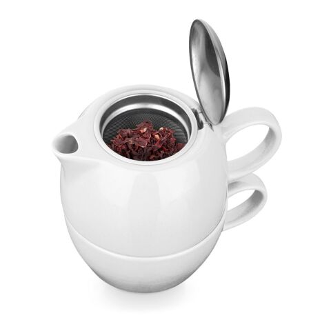 COLE. Teeset aus Porzellan 2 in 1 weiss | ohne Werbeanbringung | Nicht verfügbar | Nicht verfügbar | Nicht verfügbar