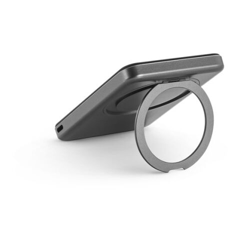 WARSHEL 5. Magnetische Powerbank mit 5'000 mAh Dunkelgrau | ohne Werbeanbringung | Nicht verfügbar | Nicht verfügbar