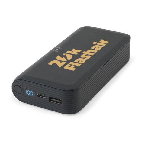BECKER 20. 20'000 mAh Powerbank aus recyceltem ABS Schwarz | ohne Werbeanbringung | Nicht verfügbar | Nicht verfügbar | Nicht verfügbar