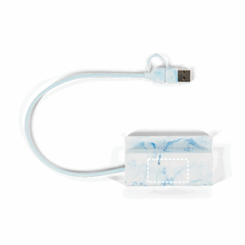 BERNERS HUB. Hub aus recyceltem ABS mit den Haupt-Ein- und Ausgängen Weiss | ohne Werbeanbringung | Nicht verfügbar | Nicht verfügbar | Nicht verfügbar