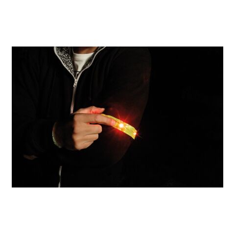 VISIBLE. Armband, reflektierend mit 4 roten LEDs Gelb | ohne Werbeanbringung | Nicht verfügbar | Nicht verfügbar | Nicht verfügbar
