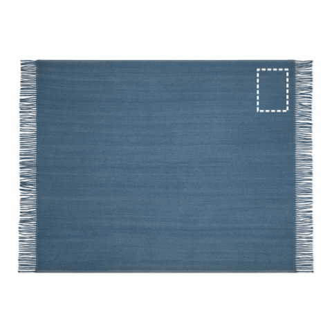 SMOOTH. Decke aus 100% Acryl mit einem Band für Personalisierungskarte (270 g/m²) Blau | ohne Werbeanbringung | Nicht verfügbar | Nicht verfügbar | Nicht verfügbar