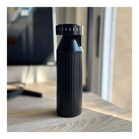 Timeos Trinkflasche aus recy.Edelstahl, 690 ml. Mit LED-Erinnerung Schwarz | ohne Werbeanbringung | Nicht verfügbar | Nicht verfügbar | Nicht verfügbar