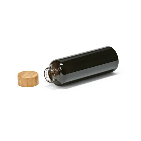 Indus Trinkflasche Borosilikat Glas 510 ml Schwarz | ohne Werbeanbringung