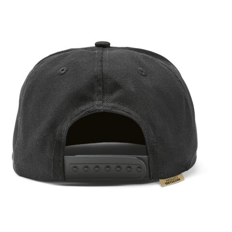 Cornell Cap recy. Baumwolle 180 gsm Schwarz | ohne Werbeanbringung