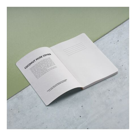Fitzgerald A5 Notizbuch.Einband aus Kokosnussschale. 196 Seiten recy.Papier Hellbraun | ohne Werbeanbringung | Nicht verfügbar | Nicht verfügbar | Nicht verfügbar